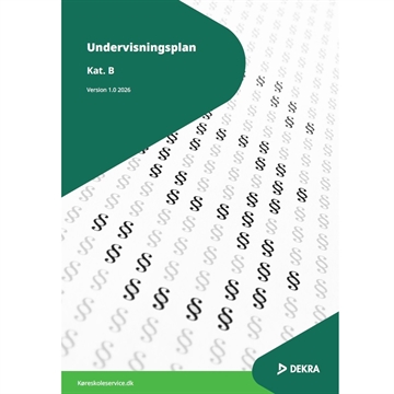 Undervisningsplan til personbil - Aspirant udgave